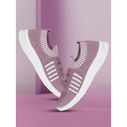 glitchez Women Woven Design Slip-On Sneakers