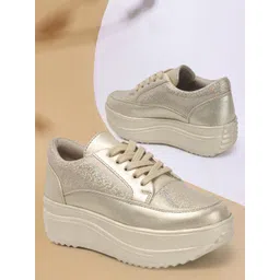 GLITTERY PARTY WEDDING AND CASUAL WEAR HIGH HEEL Sneakers For Women