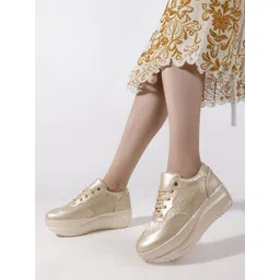 GLITTERY PARTY WEDDING BRIDAL SHOES AND CASUAL WEAR HIGH HEEL Sneakers For Women