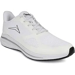 Global Plus Men's Sports Running Shoes Mesh Upper Lace up Design Soft Cushioned Memory Foam Insole Extra Grip Anti Skid Comfortable Lightweight Durable for Gym, Jogging, Walking & Everyday