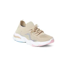 Goldstar Women Textured Contrast Sole Slip-On Sneakers