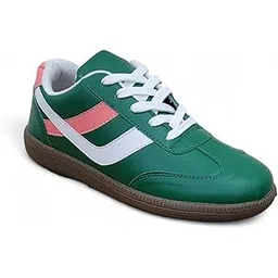 Green Suede Women Sneakers