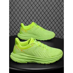 GRITPRO POWER STRIDE Men Textured Round Toe Lace Ups Sneakers