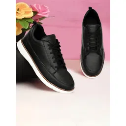 Groofer Men Lace-Ups Round Toe Sneakers