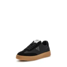 Guess Men Black Color-block Lace-up Sneakers