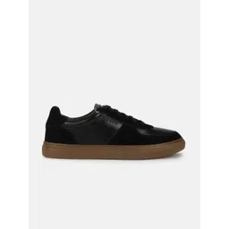 GUESS Men Colourblocked Leather Sneakers
