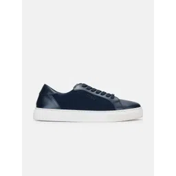 GUESS Men Colourblocked Leather Sneakers