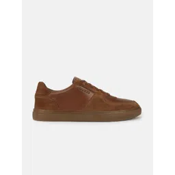 GUESS Men Colourblocked Leather Sneakers