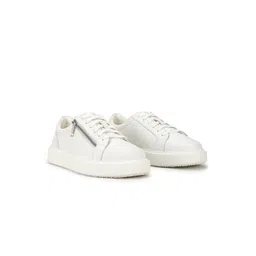 GUESS Men Textured Leather Lace-Ups Sneakers
