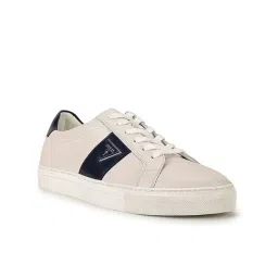 Guess Men's White & Blue Casual Sneakers