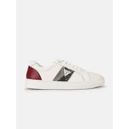 GUESS Women Colourblocked Leather Sneakers