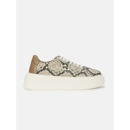 GUESS Women Printed Leather Sneakers