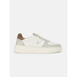 GUESS Women Textured Leather Sneakers