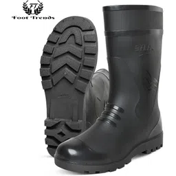 Gumboot For Men Flexible PVC, 12-inch Labour/Worker Purpose for Men, Boots For Men