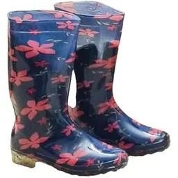 Gumboots for Women Light Weight Flower Design