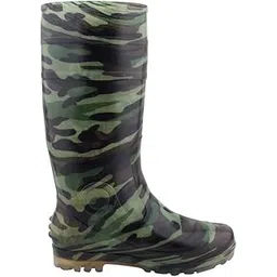 Gumboots Military Design Light Weight Green