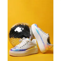 HAMSTER LONDON Women Printed PU Sneakers