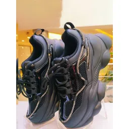 HAMSTER LONDON Women Woven Design Lace-Ups Round Toe Regular Sneakers