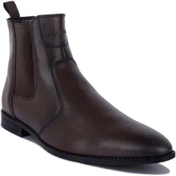 Handmade Brunette Brown Chelsea Boots for Riding Biking for Men - RGCL - UK 7 Boots For Men