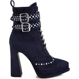 Harness Detail Lace Up Boots