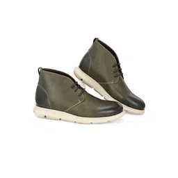 Harrykson London Men Leather High-Top Desert Boots