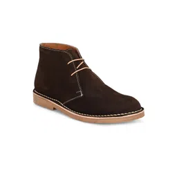 Harrytech London Men Leather Mid-Top Desert Boots