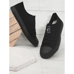 Harvard Men Black Sneakers