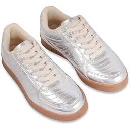Haven Kicker Silver Party Sneakers for Women & Girls | Premium Stylish Comfort Shoes