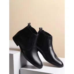 Hayes London Men Blocked Heel Chelsea Boots
