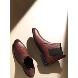 Hayes London Men Blocked Heel Chelsea Boots