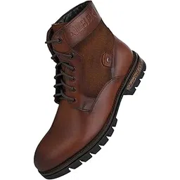 HEADON Series Devl550 Suede Distress & Pure Grain Leather Ankle Boots With Double Neck Boots