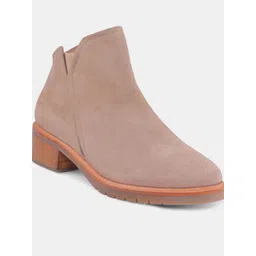 HEEL YOUR SOLE Women Leather Regular Boots