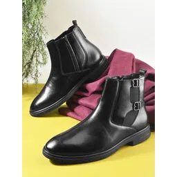 HERE&NOW Block-Heeled Chelsea Boots