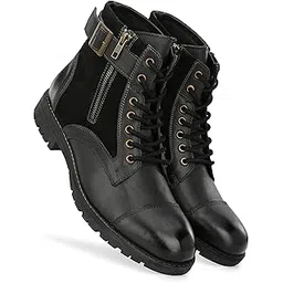 High Ankle Leather Boots for Men