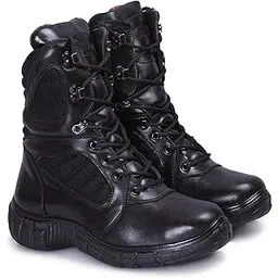 High Ankle Length Boots with Size (6-11) for Mens (Black)