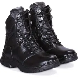 High Ankle Length Boots with Size (6-11) for Mens (Black) (JECO0011)