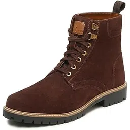 High Ankle Suede Leather Boots for Men | Men's Biker Chukka Long Boots | Hiking, Biking, Travelling Leather Boots | LSSU_LBT