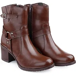 High Heel Ankle Booties for Women – Snakeskin Pattern, Sleek Boot