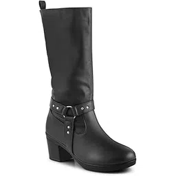 High-Top Block Heeled Boots