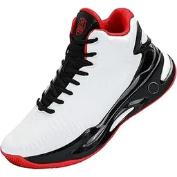 High Upper Basketball Shoes Sneakers Men Breathable Sports Shoes Anti Slip White