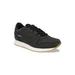 HIROLAS Men Black Running Shoes