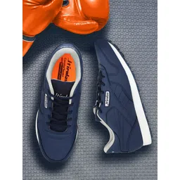 HIROLAS Men Blue Synthetic Running Shoes