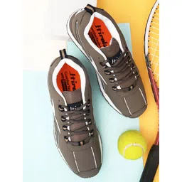 HIROLAS Men Brown Shock Athletic Absorbing Running Shoes