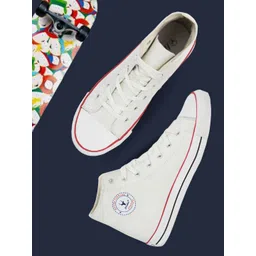 HIROLAS Men Canvas Lace-Up Sneakers