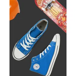 HIROLAS Men Colourblocked Mid-Top Sneakers