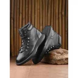 Hitz Luxure Men's Black Casual Boots