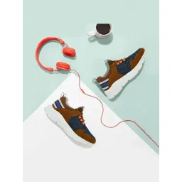 Hitz Men's Blue Casual Sneakers