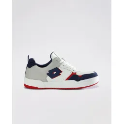 Hoop Star OG - Premium leather sneaker - mood indigo racing red pure white