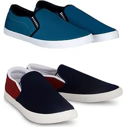 HOTSTYLE Stylish Comfortable Lightweight, Breathable Sports Running and Walking Shoes for ||Combo Pack of 2||03