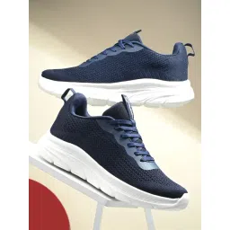 Hoversole Men's Heat Navy & White Running Shoes